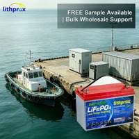 Batterie au phosphate de fer et de lithium de qualité A 24V 100AH 6000+ cycles profonds Marine CAN Bus Smart BMS M8 Terminal CE RoHS IP67 OEM ODM