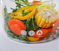 Marmite à soupe et nouilles moderne en verre borosilicate transparent à double anse, écologique, épaisseur 3,5 mm, compatible lave-vaisselle et gaz