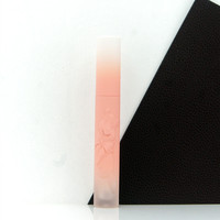 Tube vide personnalisé rose et blanc dégradé avec motif floral ours en peluche en relief 3D pour gloss, blush liquide et fard à paupières