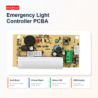 Panneau de commande PCBA pour signalisation d'issue d'urgence, circuit de sécurité incendie, double alimentation, commutation automatique, LED haute luminosité, auto-test, OEM ODM