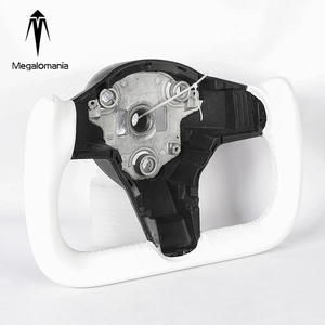 Carbon Fiber Steering Wheel for Tesla Model 3 Y X S 2017 2018 2019 2020 <strong>2021</strong> 2022 Custom Leather - Product Image 6