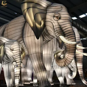 Sglf77 tema lanterna festival elefante desenhos animados forma animal lanterna festival