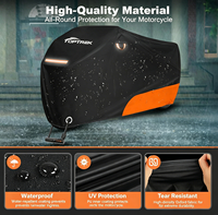 Housse de moto robuste pour extérieur, 420D, imperméable, protection contre les UV et la pluie, housse de moto toutes saisons