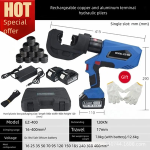 240 <span class=keywords><strong>pince</strong></span> <span class=keywords><strong>hydraulique</strong></span> <span class=keywords><strong>à</strong></span> cosse de <span class=keywords><strong>câble</strong></span> électrique légère en acier inoxydable Lithium cuivre aluminium <span class=keywords><strong>pince</strong></span> <span class=keywords><strong>à</strong></span> <span class=keywords><strong>sertir</strong></span> outils de câblage - Product Image 4