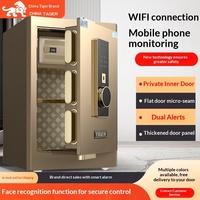 Petit coffre-fort pour usage domestique avec serrure à empreintes digitales et mot de passe WiFi (45x38x32cm)