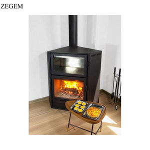 Réel Feu Brûlant En Acier Intérieur <span class=keywords><strong>Poêle</strong></span> <span class=keywords><strong>À</strong></span> <span class=keywords><strong>Bois</strong></span> Cheminée Chauffage pour Hôtel Appartement Villa Salon Décoration 100-130 m² Chauffage - Product Image 3