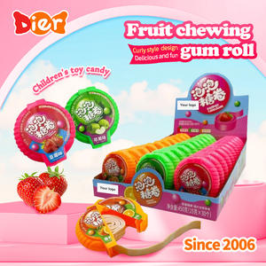 Goma de Mascar con Sabor a Fruta Dulce, Venta al por Mayor, Marca Privada Personalizada, Rollos de Goma de Mascar con Sabor a Fruta, Juguete de Caramelo para Niños, ODM - Product Image 2