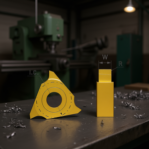 Inserto Fervi Groove para Corte de Metal con Dimensiones W y R - Product Image 3