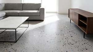 <span class=keywords><strong>Lastre</strong></span> di Pietra al Quarzo Terrazzo Inorganico Grigio Cemento, Rivestimento Moderno ed Ecologico <span class=keywords><strong>per</strong></span> Pareti Interne ed Esterne, Pavimentazione e Piani Cucina - Product Image 5