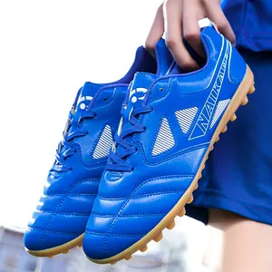 Non-slip Children Youth Outdoor Football Shoes Training Sneakers Kids Chaussure de football Plus Size 45 Lace-up Soccer Boys