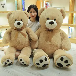 थोक विशालकाय भालू 120cm 150cm अनुकूलित विशालकाय बिग टेडी भालू आलीशान खिलौना उपहार के लिए वेलेंटाइन दिवस