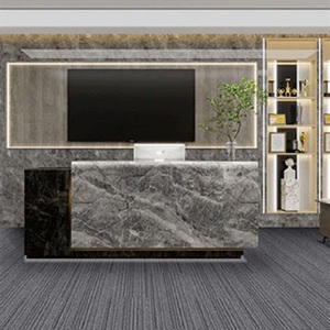 Commercial PET Carpet Tiles Cushioned PVC Backing for Soft Modular Office Flooring - Product Image 2