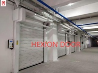 HEXION Porte à enroulement rapide moderne Turbo, automatique, à induction, coupe-vent, isolante, en alliage d'aluminium, finition fibre de verre