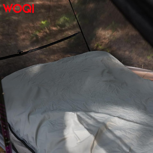 Sac de couchage Woqi Envelope gris clair 0,5 kg en nylon respirant et compact pour adultes et enfants, idéal pour les voyages en sac à dos - Product Image 2