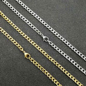Yunnique <b>Titanium</b> Steel <b>Chain</b> Necklace 4.4mm 61cm Gold/Silver XL004 Dongguan for Gift Fashion Jewelry - Product Image 2