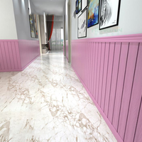 Panneau mural 3D décoratif en PVC, feuille de stratifié décorative de 1 mm d'épaisseur, couleur unie, pour intérieur