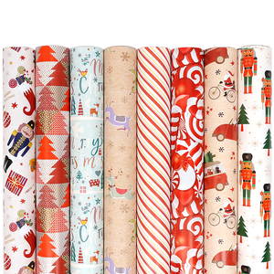Nuevo papel de regalo de Navidad 70*800 cm 8 diseño papel de regalo envolturas de regalo - Product Image 4