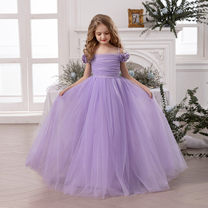 Robe de Soirée Princesse Violette pour Filles, Idéale pour Recital de Piano, Défilé, Anniversaire, Bal de Promo, Spectacle Scénique, Fête ou Costume de Scène - Product Image 6