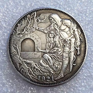 Réplique de pièce de monnaie Hobo avec motif Marteau dans la main de Dieu, Jésus, Église, pièce de monnaie américaine personnalisée en dollar - Product Image 3