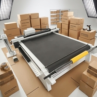 Máquina de corte CNC de alta gama para cartón corrugado, PVC, láminas de exhibición POS, cortadora de cama plana con rodamientos, plotter oscilante