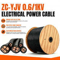 Câble d'alimentation 4 conducteurs 50mm² ZC-YJV 0.6/1kV en cuivre XLPE pour les systèmes de climatisation et de chauffage des centres commerciaux