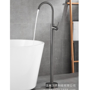 Ouyashi Floor Standing Pedestal <b>Basin</b> Faucet <b>Single</b> Handle Waterfall Bathtub <b>Tap</b> For Bathroom - Product Image 2