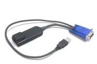 Kabel VGA USB KVM dengan Modul Server Avocent MPUIQ-VMC Koneksi Handal untuk KVM Switch Berfungsi Penuh dan Telah Direkondisi