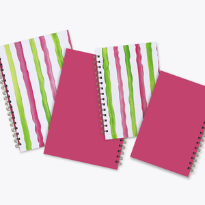 Quaderno <span class=keywords><strong>a</strong></span> <span class=keywords><strong>Spirale</strong></span> A5 e B5 con Design <span class=keywords><strong>a</strong></span> <span class=keywords><strong>Righe</strong></span> Acquerellate, Carta Offset 100g Liscia 360 °   Svolgimento delle pagine - Product Image 4