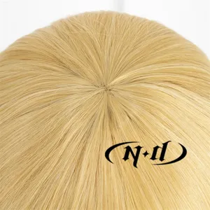 Peluca de Cosplay de <span class=keywords><strong>Armin</strong></span> Ackerman de Ataque a los Titanes, Peluca Corta Rubia de Alta Calidad, Fibra Resistente al Calor de Alta Temperatura - Product Image 6