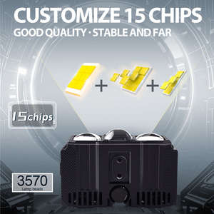 Xenplus LM23 160W haute puissance voiture Led calandre trois yeux lumières lumière de travail feux auxiliaires pour véhicule tout-terrain Suv camion - Product Image 6