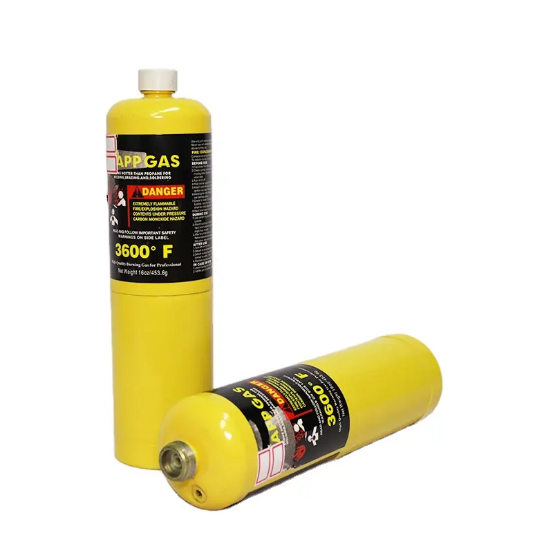 Mapp Gas (también suministra refrigerantes, gas r134a, r404a ,r410a,r507c, etc.) en sopletes de soldadura