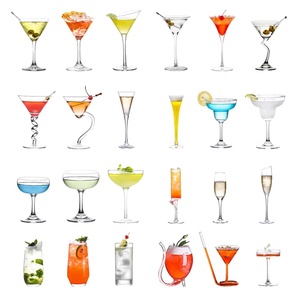 <span class=keywords><strong>Vasos</strong></span> <span class=keywords><strong>de</strong></span> Cóctel Personalizados Creativos para Martini y Margarita, Diseño Moderno Minimalista, Vidrio <span class=keywords><strong>de</strong></span> Sodio y Calcio - Product Image 1