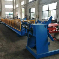 Machine de formage à froid pour tuyaux de descente de pluie en acier galvanisé PPGI de 0,3 à 0,8 mm pour système de drainage des eaux pluviales de toiture
