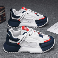 Scarpe da ginnastica stringate da uomo taglie forti con suola spessa e rialzo, ideali per il dropshipping