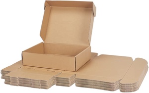 Boxes Customer Logo Wholesale Custom Medium Shipping Boxes Brown Corrugated Cardboard Mailer Boxes For Packaging Small Business Underwear