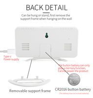 Dos puertos USB para teléfono móvil Android o IOS, reloj despertador Digital Led inteligente moderno, alarma de espejo para dormitorio