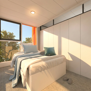 Maison conteneur <span class=keywords><strong>de</strong></span> luxe extensible 40HQ, maison <span class=keywords><strong>de</strong></span> <span class=keywords><strong>plage</strong></span>, villa <span class=keywords><strong>de</strong></span> vacances préfabriquée 2 chambres avec verrière panoramique - Product Image 2