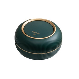 Round Desktop Mini Trash Can With Lid 4L Below <b>Plastic</b> Storage <b>Bucket</b> For Car And Home Use - Product Image 2