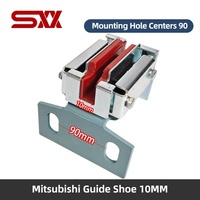 Insert de patin de guidage coulissant pour ascenseur 10mm 16mm pour patin de rail principal de cabine, pièces de rechange et composants d'ascenseur