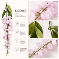 Centres de table en fleurs artificielles en soie blanche de haute qualité, faits à la main, pour mariage, maison, événements en plein air, décoration de table
