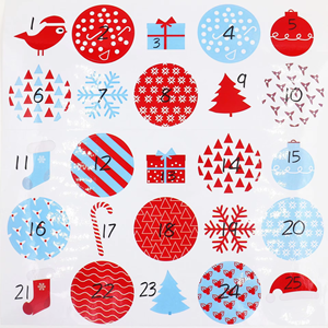 Gran oferta, fabricante, venta al por mayor, papel revestido, Impresión <span class=keywords><strong>de</strong></span> Feliz <span class=keywords><strong>Navidad</strong></span>, pegatinas personalizadas para regalo <span class=keywords><strong>de</strong></span> tarjeta - Product Image 4