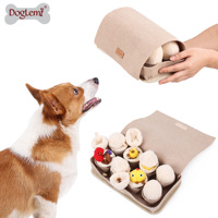 Jouets à mâcher pour animaux de compagnie écologiques personnalisés, jouet de puzzle pour chien, jouet en peluche durable en forme d'œuf avec un style mignon