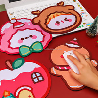 Tapis de souris Kawaii, tapis de souris de dessin animé, tapis de clavier de Noël, fournitures de bureau pour étudiants, sous-verre pour étudiants, tapis de table créatif