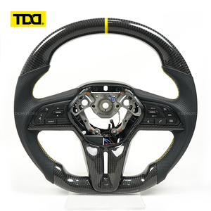 Volant en fibre de carbone véritable TDD compatible avec Nissan GTR 350Z 370Z G35 G35X Fx35 M35 2002 2003 2004 2005 2006 2007 - Product Image 1