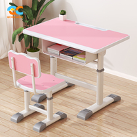 Meubles de bureau d'étude à prix direct d'usine pour adolescents ensemble de bureau et chaise pour adolescents chaise et table d'enfant en bois blanc pour salle de classe