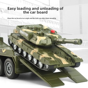 Camión <span class=keywords><strong>de</strong></span> Transporte <span class=keywords><strong>de</strong></span> Tanques Jumbo <span class=keywords><strong>de</strong></span> Juguete, 65 cm, Modelo <span class=keywords><strong>de</strong></span> Vehículo Militar, Mega Pack con Remolque <span class=keywords><strong>de</strong></span> Plataforma para Helicóptero, Sonido y Luz para Juego <span class=keywords><strong>de</strong></span> Roles - Product Image 4