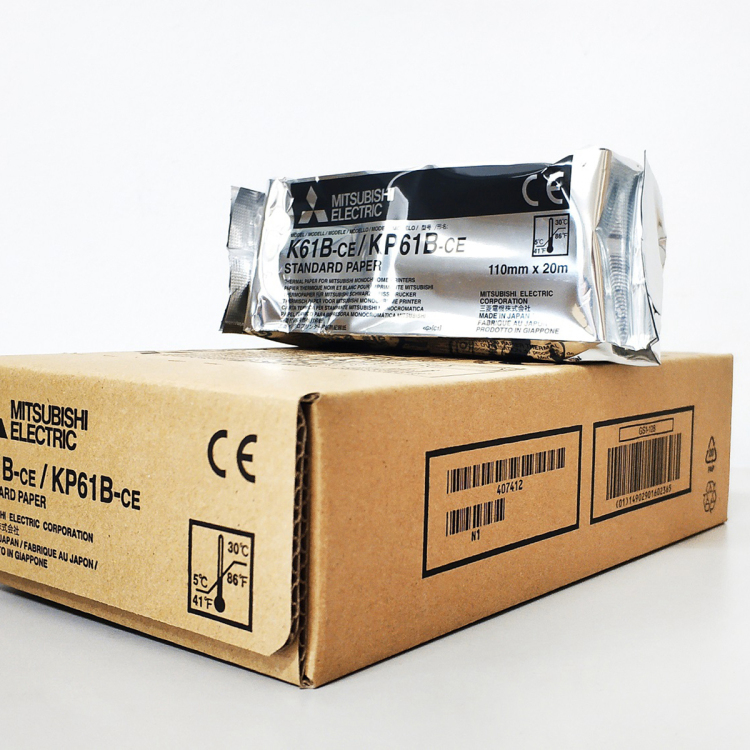 Impresora de vídeo de ultrasonido Kp61B-Ce Rollo de papel de impresora térmica a color para impresora de vídeo de ultrasonido