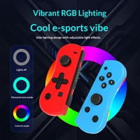 Manette de jeu gyroscopique 6 axes 360 en gros °   Manette sans fil BT Joypad pour Nintendo Switch avec bouton Turbo LED RGB, stock en gros