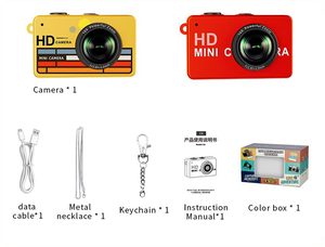 Mini caméra 1080P HD, enregistreur vidéo miniature, 16,6 g, ultra-léger, écran IPS, zoom 16x, port Type C, caméscope pour enfants, cadeau - Product Image 5