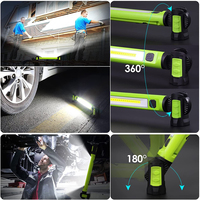 Lampe de travail LED magnétique sans fil rechargeable avec crochets pour dessous de capot